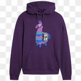 Purple Llama Fortnite Hoodie , Png Download - Hoodie, Transparent Png - fortnite llama png