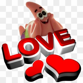 Patrick Star Spongebob Boboesponja Amor Love Paixão - Amor 3d Png, Transparent Png - patrick star png