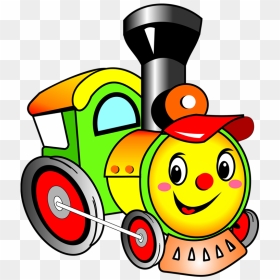Train Clipart For Kids - Cartoon Train Engine Drawing, HD Png Download - clipart png