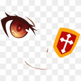Orange Eye Smile Megumin - Konosuba Logo, HD Png Download - eye patch png