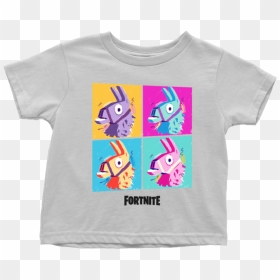 Fortnite Four Llamas T-shirt - Fortnite Shirts Llama, HD Png Download - fortnite llama png
