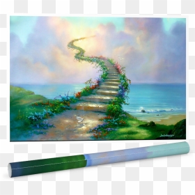 Stairway To Heaven Poster By Jim Warren - Poster Stairway To Heaven, HD Png Download - heaven png