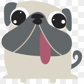 Pug Puppy Sticker Personal Grooming - Happy Birthday To Me Surfing Pug, HD Png Download - pug png