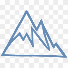 Mountain Icon Blue-01 - Triangle, HD Png Download - mountain icon png