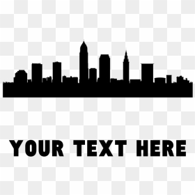 Cleveland Skyline Transparent Png Clipart Free Download - Silhouette, Png Download - cityscape png
