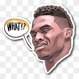 Brodie Meme Vinyl Sticker Hoop Merch Png Vinyl Meme - Russell Westbrook What Png, Transparent Png - russell westbrook png