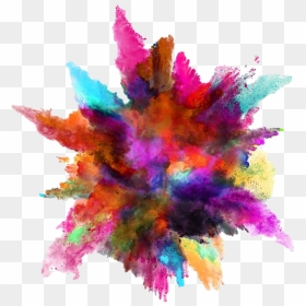 Color Bomb Png Photos - Transparent Background Color Explosion Png, Png Download - purple smoke png