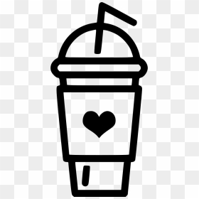 Frappuccino Milk Shake Comments - Iced Coffee Clipart Black And White, HD Png Download - starbucks cup png