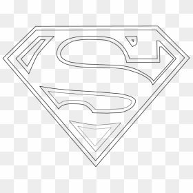 Black And White Superman Logo Png Image - Superman Logo Black And White Png, Transparent Png - justice league logo png
