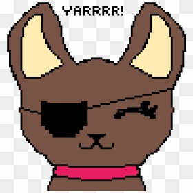 Dog With Eye Patch - Pixel Art, HD Png Download - eye patch png