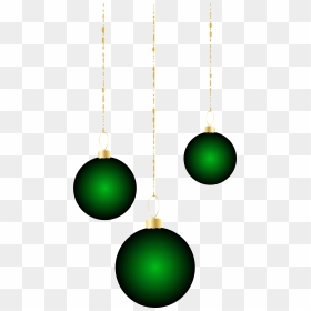 Transparent Christmas Green Ornaments Png Clipart​ - Png Christmas Gold And Blue Ornaments, Png Download - ornaments png