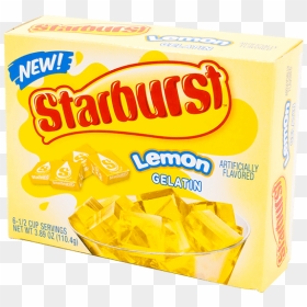 Starburst Lemon Gelatin - Starburst Candy, HD Png Download - star burst png