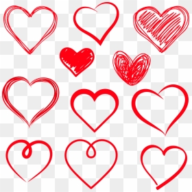 Drawing Heart Royalty - Drawing Heart Png, Transparent Png - hand drawn heart png