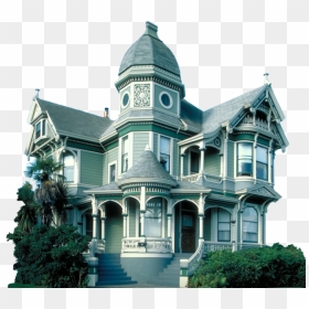 Victorian Mansion Victorian Architecture , Png Download - Horror House Matte Painting, Transparent Png - mansion png