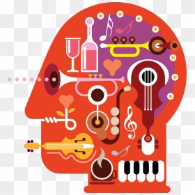 Music Clipart Brain - Musical Brain Png, Transparent Png - mind png
