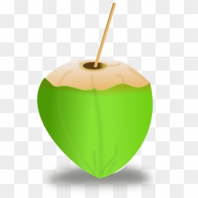 Coconut, Coconut Milk, Coco, Drink, Straw, Cut, Opened - Coco Em Desenho Png, Transparent Png - coco png