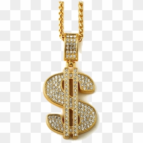 Gold Chain Dollar Sign Png, Transparent Png - gold chain dollar sign png