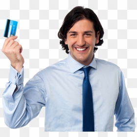Man Holding Credit Card Png - Person Holding A Credit Card, Transparent Png - card png