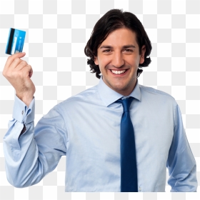 Man Holding Credit Card Png - Person Holding A Credit Card, Transparent Png - card png