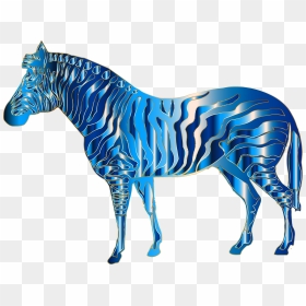 Aquamarine Zebra Clip Arts - Blue Zebra Png, Transparent Png - zebra png