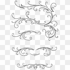 Calligraph Free Decorations Clipart Clip Royalty Free - Ornament Calligraphy, HD Png Download - ornaments png