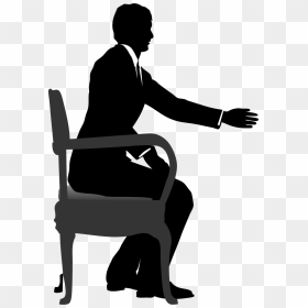 Sitting, HD Png Download - person sitting in chair png