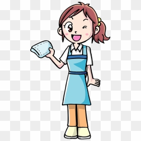 Clean Staff Woman Clipart - Cartoon, HD Png Download - staff png