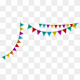 Transparent Decoration Colorful - Colorful Bunting Transparent Background, HD Png Download - flags png