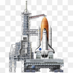 Space Shuttle Launch Png - Kennedy Space Center, Transparent Png - space shuttle png
