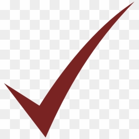Check Mark Burgundy Png, Transparent Png - red check mark png