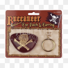 Buccaneer Eye Patch And Earring - Earring, HD Png Download - eye patch png
