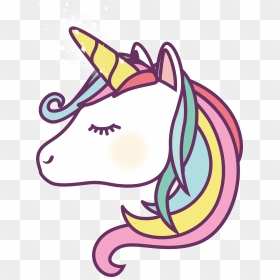 Cartoon Unicorn Face - Unicorn Face, HD Png Download - unicorn face png