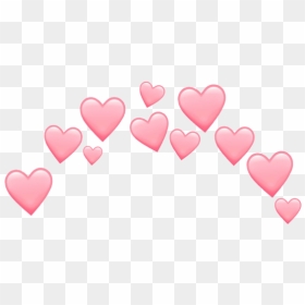Pastel Heart Png - Light Purple Heart Emoji, Transparent Png - heart crown png