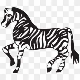 Run Clipart Cartoon - Free Black And White Clipart Zebra, HD Png Download - zebra png