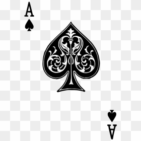 Playing Cards Ace Of Spades , Png Download - Card Ace Of Spades, Transparent Png - card png