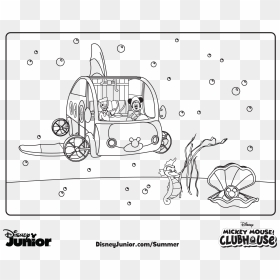 Mouse Clubhouse Coloring Pages Mickey - Mikey Mouse Club House Drawing, HD Png Download - mickey mouse clubhouse png