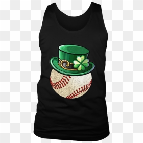 Baseball Ball Leprechaun Hat Shirt St - T-shirt, HD Png Download - leprechaun hat png