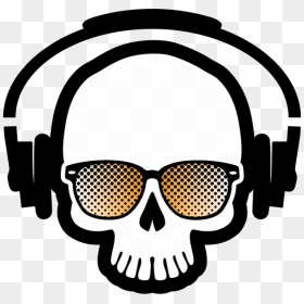 Crazy Skulls Png Png Royalty Free Stock - Skull Music Logo Png, Transparent Png - skulls png