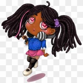 Collection Of Free Drawing Dreads Anime Download On - Chibi, HD Png Download - dreads png