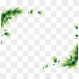 Transparent Green Border Clipart - Corner Leaf Border Design, HD Png ...