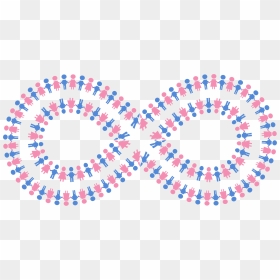 Male And Female Symbols Holding Hands Infinity Clip - Bordas De Maos Dadas, HD Png Download - female symbol png
