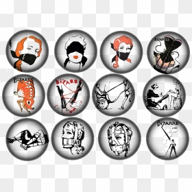 Bizzare Magazine Ornaments Png - John Willie Illustrations, Transparent Png - ornaments png