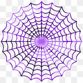 Camouflage Purple Spiders Web Image - Traditional Spider Web Tattoo Design, HD Png Download - spiderman web png