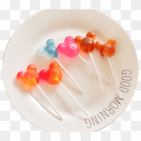 Mickey Mouse Lollipop Gift Mickey Head Shape Lollipop - Lollipop, HD Png Download - lollipop png