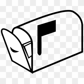 Mailbox 3 Icon Clip Arts - Mailbox Clipart Black And White, HD Png Download - mailbox png