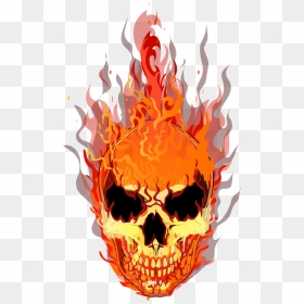 Flaming Skulls Png - Transparent Flaming Skull Png, Png Download - skulls png