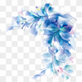 Floral Design Wild Iris Ridge Flower Blue - Blue Flower Border Png, Transparent Png - blue flower png