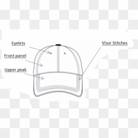 Transparent Baseball Stitches Png - Baseball Cap Parts, Png Download - stitches png