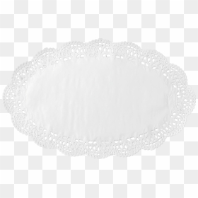 White Doily Png - White Oval Lace Doily, Transparent Png - doily png