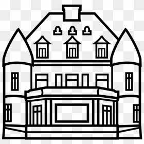 Mansion Icon Line Drawing, HD Png Download - mansion png